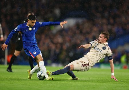 Ajax crumble again in Europe as Taylor sees red against Chelsea Ajax crumble again in Europe as Taylor sees red against Chelsea