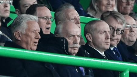 Celtic supremo Dermot Desmond spotted at Parkhead as he’s sighted for first time since stinging Brendan Rodgers blast