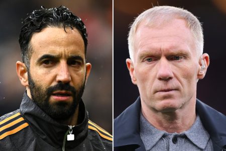 ‘Definitely him’ – Man Utd legend Paul Scholes reveals English manager he’d like to see replace under-fire Ruben Amorim