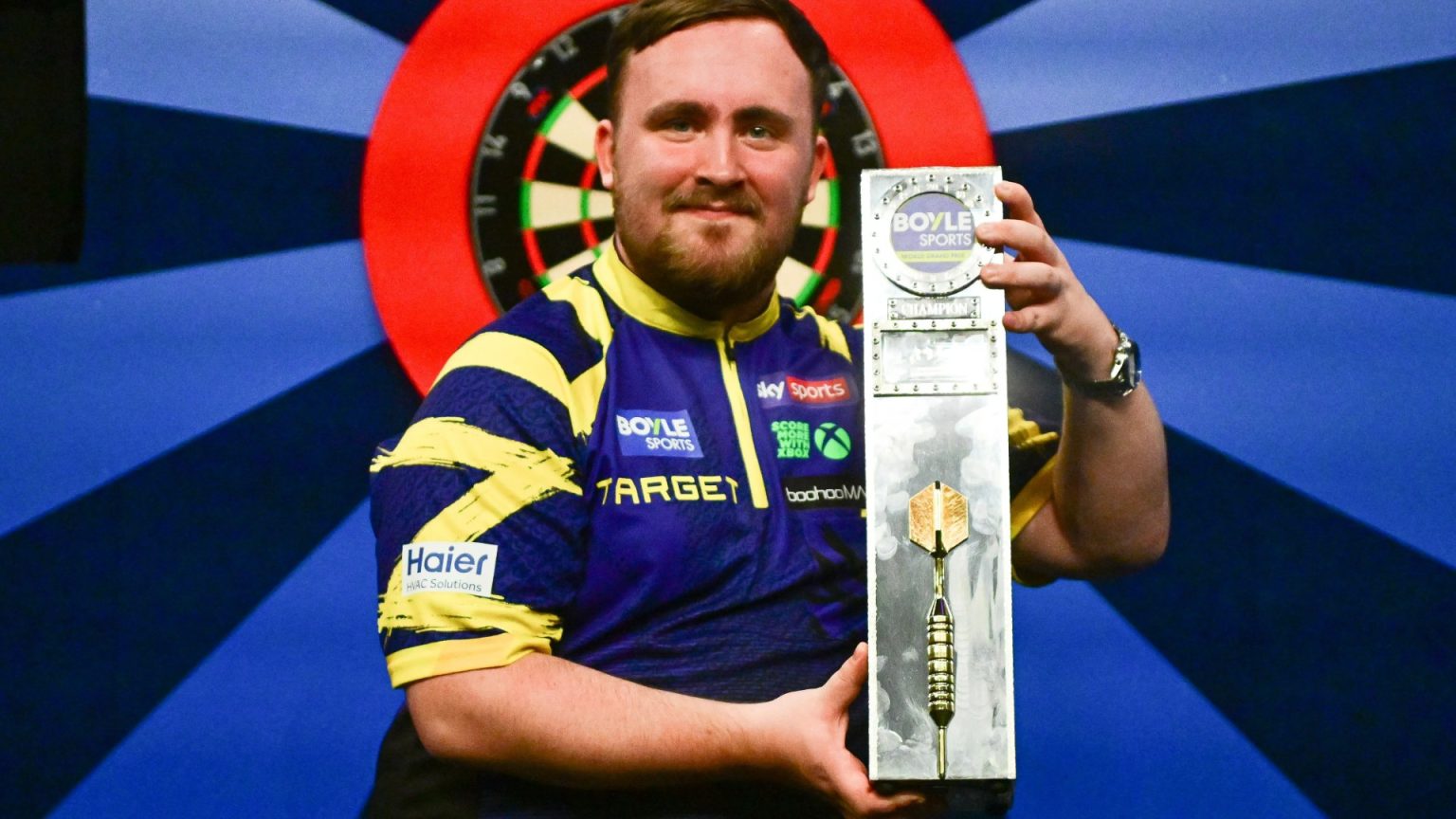 ‘Elite s***housery’ say fans as Luke Littler, 18, reveals he’ll play World Youth Championship hours after Grand Prix win