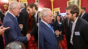 Ex-Arsenal star now worth £10billion meets King Charles at Buckingham Palace after major career change
