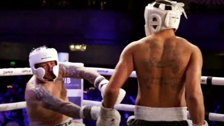 Ex-Premier League star Paddy Kenny, 47, left needing oxygen after brutal KO from former footie rival