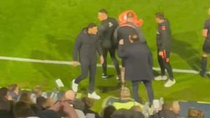 Frank Lampard and John Mousinho forced to be SEPARATED in furious touchline bust-up during heated Championship clash