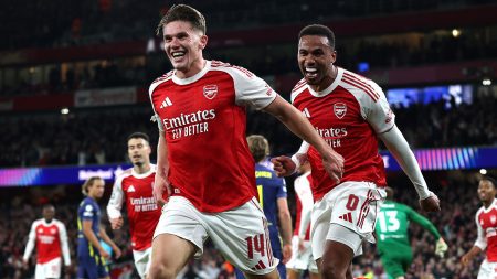 Gyokeres double as Gunners score 4 in 13mins to maintain flawless start in Champions League Gyokeres double as Gunners score 4 in 13mins to maintain flawless start in Champions League