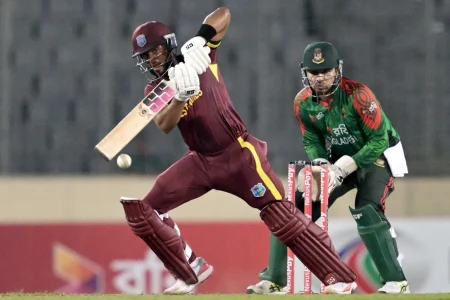 Hope guides Windies to nail biting Super Over victory