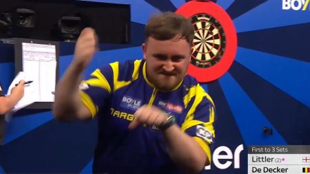 ‘I like breaking records’ – Luke Littler sets World Grand Prix target as he reels in big fish to dump out De Decker