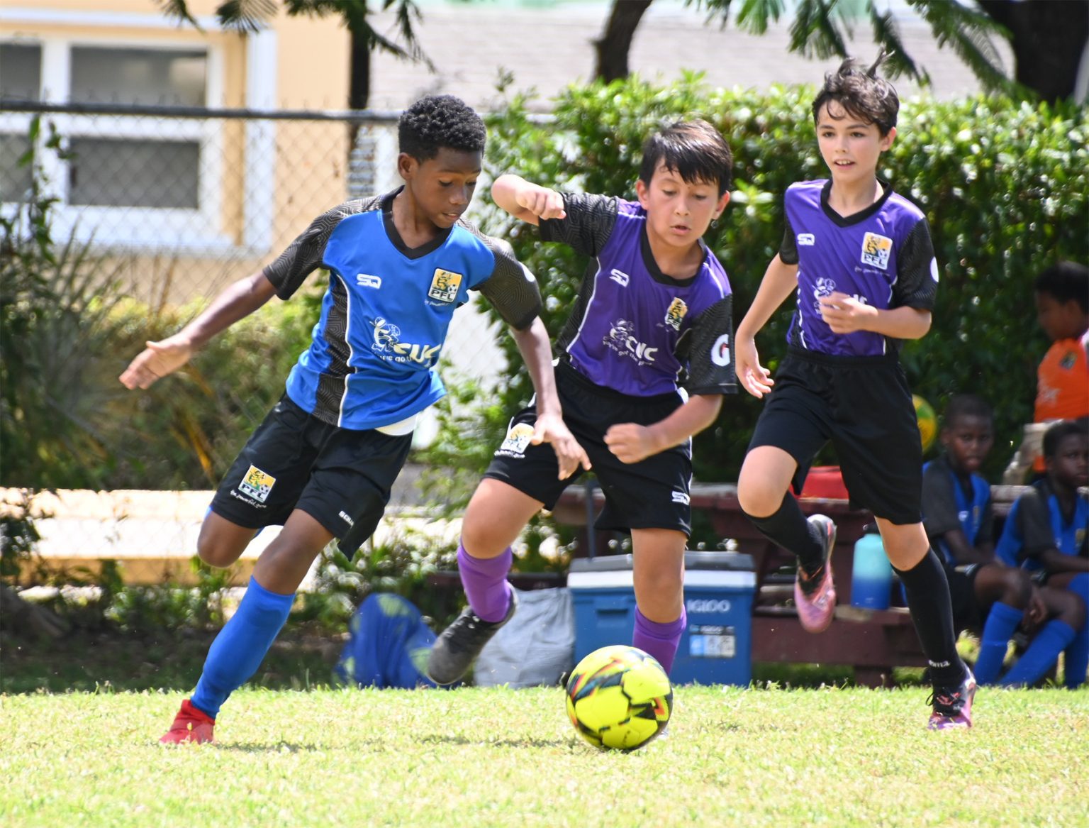Inclement weather conditions disrupt primary school football action