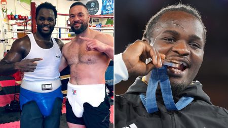 Joseph Parker’s secret weapon for Fabio Wardley fight is 17 STONE Olympic bronze medallist who is signed by Jake Paul