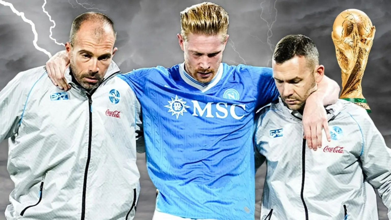 Kevin De Bruyne’s World Cup dream in tatters with fears freak injury far more severe than thought and star leaving Italy