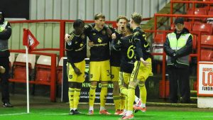 Man Utd legend’s son SENT-OFF for ref abuse after scoring in cup clash as forgotten Premier League star grabs hat-trick