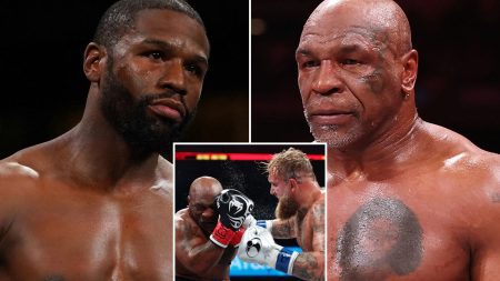 Mike Tyson vs Floyd Mayweather exhibition update as boxing legend’s team hit back at Jake Paul fight fix claim