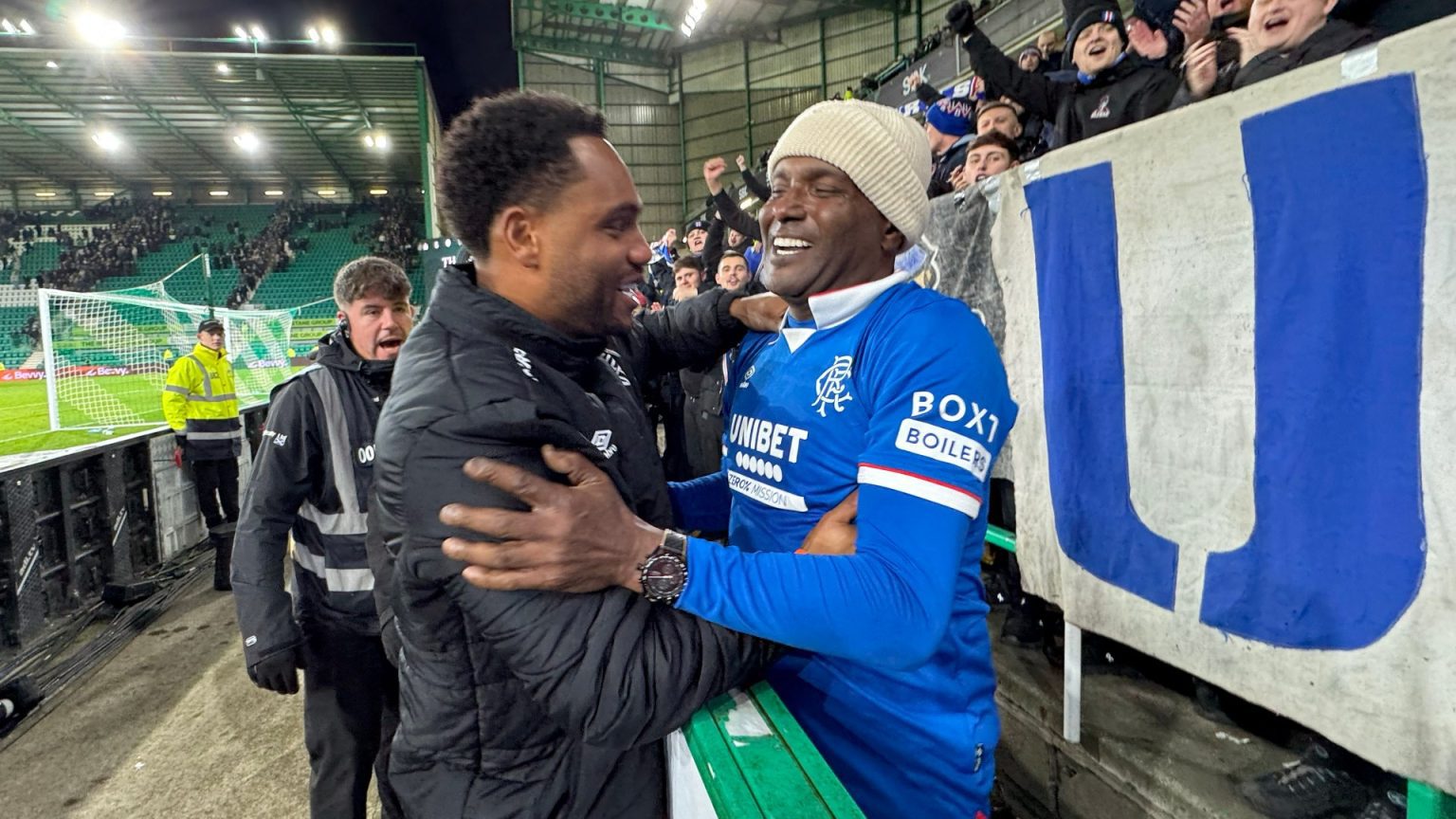 Moment Danilo’s DAD steals show as Rangers’ Brazilian hero scores priceless goal at Easter Road