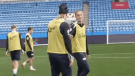 Moment Erling Haaland brutally trolls Rangers ace Thelo Aasgaard as Man City star asks ‘what did you do last night?’