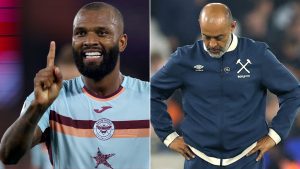 Nuno’s side outplayed in front of half empty stadium as Hammers hit new low