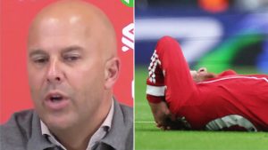 ‘Oh it’s Liverpool…’ – Arne Slot offers bizarre explanation why Mbeumo’s goal for Man Utd should have been ruled out