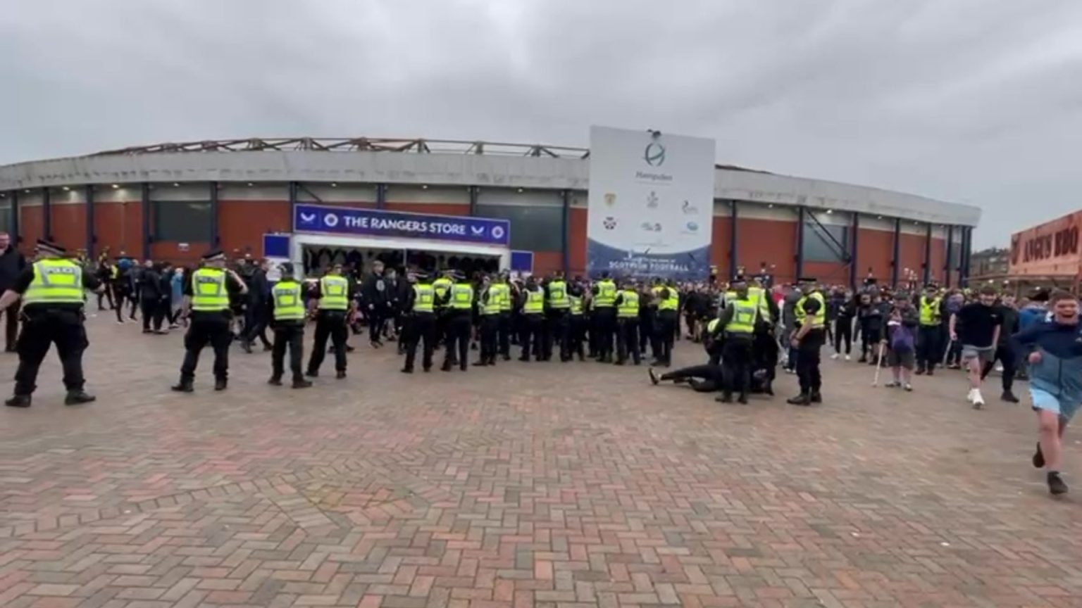 Rangers hooligan who stole drum from St Johnstone official banned from games