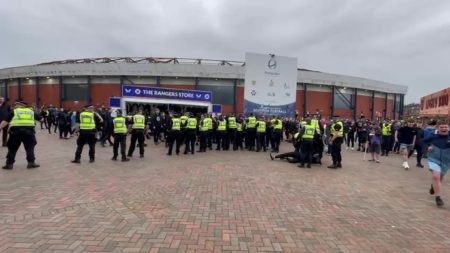 Rangers hooligan who stole drum from St Johnstone official banned from games