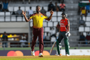 Shepherd, Hosein, Holder power WI to 14-run T20I victory