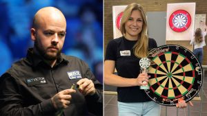 Snooker star Luca Brecel’s ex-girlfriend qualifies for DARTS World Masters just three years after taking up sport