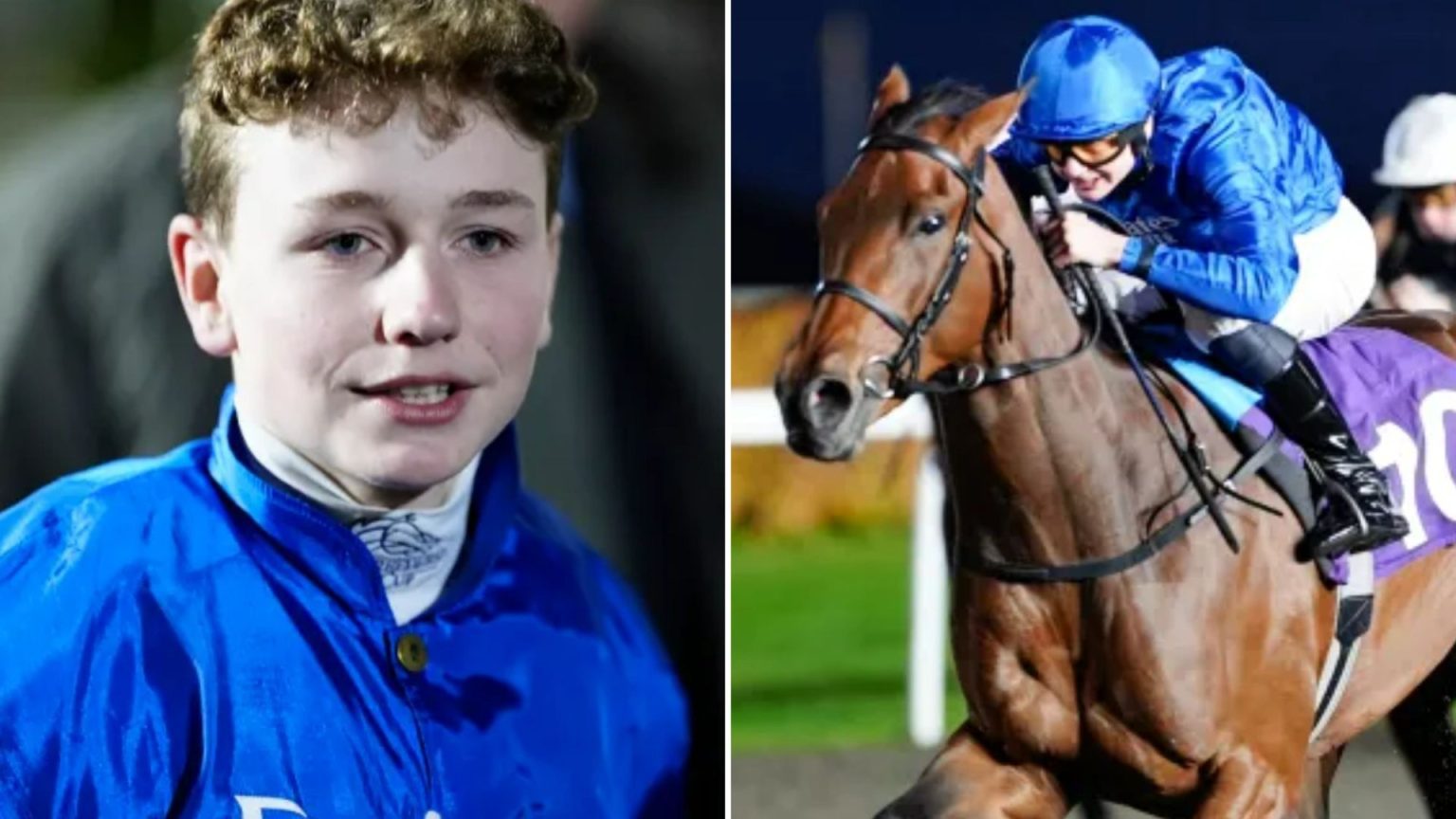 ‘They created a clone’ say punters as legendary jockey’s mini-me son rides first winner aged 17