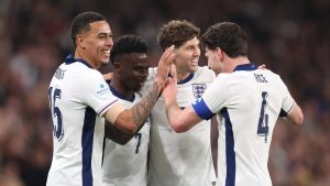 Three Lions make light work of nearest neighbours as Bukayo Saka fires home delightful curler
