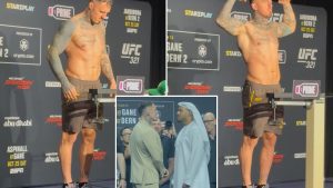 Tom Aspinall four pounds HEAVIER for UFC 321 fight vs Ciryl Gane than last bout after mammoth 5900 calorie diet