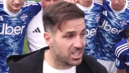 Watch Cesc Fabregas gives spine-tingling speech to Como stars on the pitch after huge win as video goes viral