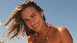 Aryna Sabalenka jets to the Maldives to ‘drink tequila’ after breaking down in tears after missing out on £4m jackpot