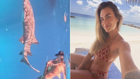 Aryna Sabalenka swims with sharks in yellow bikini as four-time Grand Slam winner enjoys lavish Maldives vacation