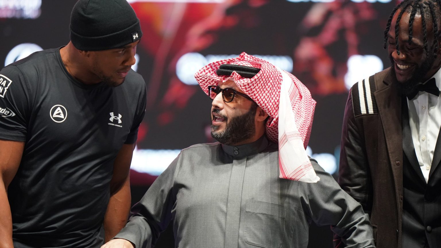 Boxing supremo Turki Alalshikh drops BOMBSHELL Anthony Joshua vs Tyson Fury update live on TV ahead of Eubank Jr vs Benn