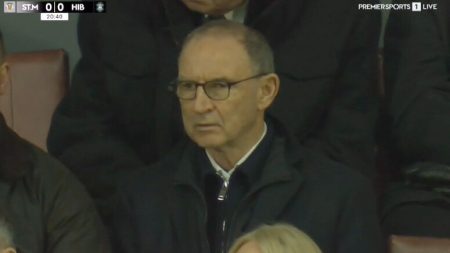 Celtic next manager hint as interim boss Martin O’Neill spotted at St Mirren vs Hibs ahead of international week