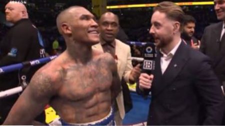 Conor Benn fires SAVAGE dig at his dad Nigel just minutes after destroying Chris Eubank Jr