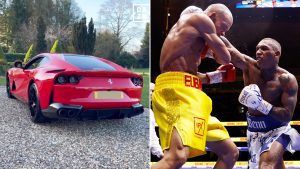 Conor Benn splashes out on £250k Ferrari supercar hours after winning rematch with Chris Eubank Jr