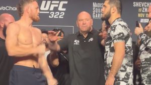 Dana White SEPARATES Islam Makhachev & Jack Della Maddalena again in INTENSE final UFC 322 face off before huge MSG bout