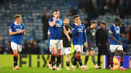 Danny Rohl’s men stay bottom of Europa League table after Ibrox defeat