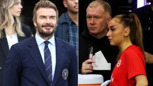 David Beckham moved by Paul Scholes’ daughter’s tear-jerking message to Man Utd icon after brave interview about his son