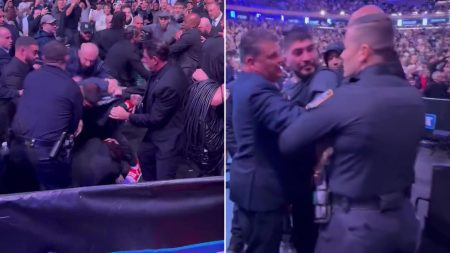 Dillon Danis banned for life after sparking shocking brawl in UFC 322 crowd as Dana White intervenes