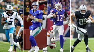 Dowdle, Darnold, Allen or Bowers: NFL Week 9 ‘Himmy’ Award