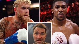 Eddie Hearn defends Anthony Joshua vs Jake Paul amid safety concerns and reveals fight is ’50-50′ with talks to continue
