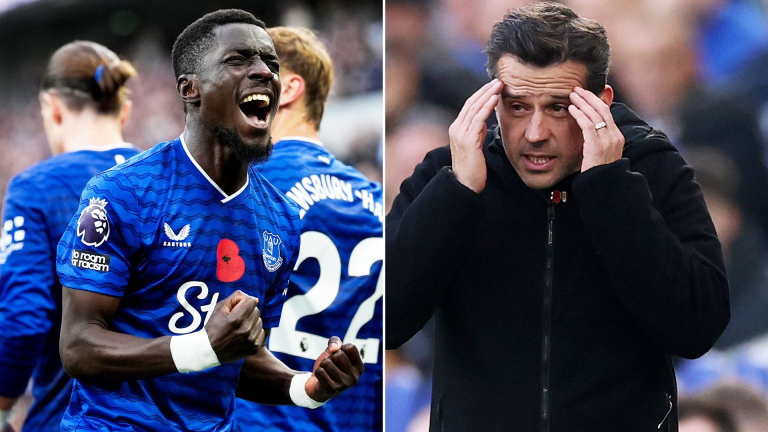 Everton 2 Fulham 0: Idrissa Gueye and Michael Keane ease pressure on David Moyes… but Whites bang in trouble