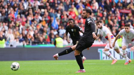 Fans say Portugal are better off without banned Cristiano Ronaldo as Bruno Fernandes hat-trick inspires nine-goal rout