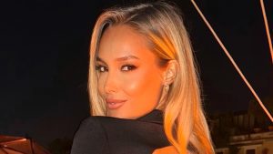 Former Premier League Wag and ‘world’s most beautiful woman’ goes braless as she stuns in see-through outfit