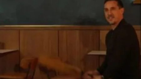 Gary Neville applauded by legendary former England captain as he shows off cricket skills