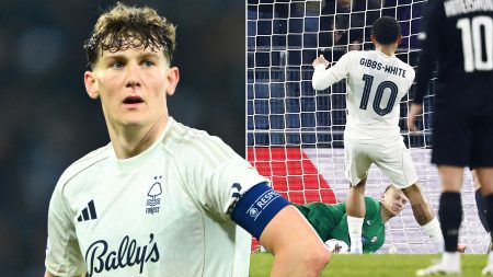 Gibbs-White has tame penalty saved as Tricky Trees suffer blow to Europa League hopes