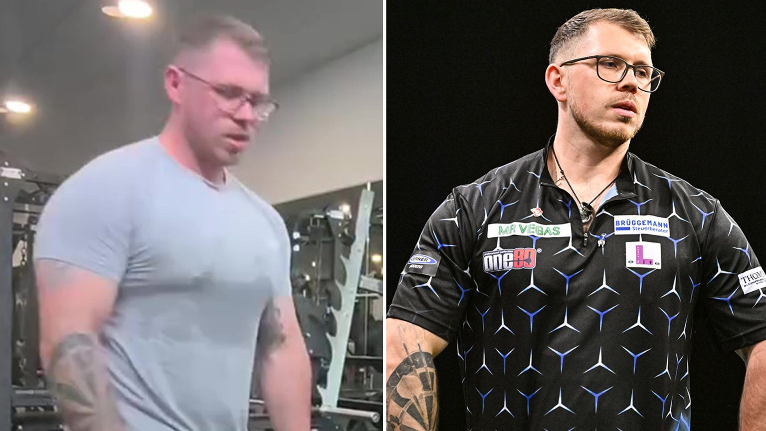 Grand Slam of Darts quarter-finalist Lukas Wenig reveals he used to be a powerlifter before hitting the oche