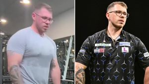 Grand Slam of Darts quarter-finalist Lukas Wenig reveals he used to be a powerlifter before hitting the oche