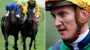 ‘I was robbed’ – Jockey hit with MASSIVE fine and has licence suspended as punters demand £890,000 win be overturned ‘I was robbed’ – Jockey hit with MASSIVE fine and has licence suspended as punters demand £890,000 win be overturned