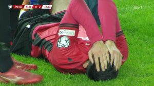 Injury-plagued Premier League ace, 24, stretchered off in tears during Albania vs England as fans fear ‘it’s the end’
