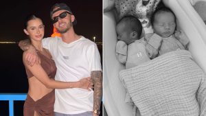 James Maddison and glamorous Wag Kennedy Alexa welcome twins as Spurs star jokes ‘five a side team complete’