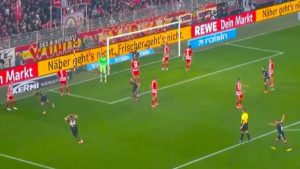 Luis Diaz leaves Bayern Munich team-mate with head in hands after scoring from near-impossible angle